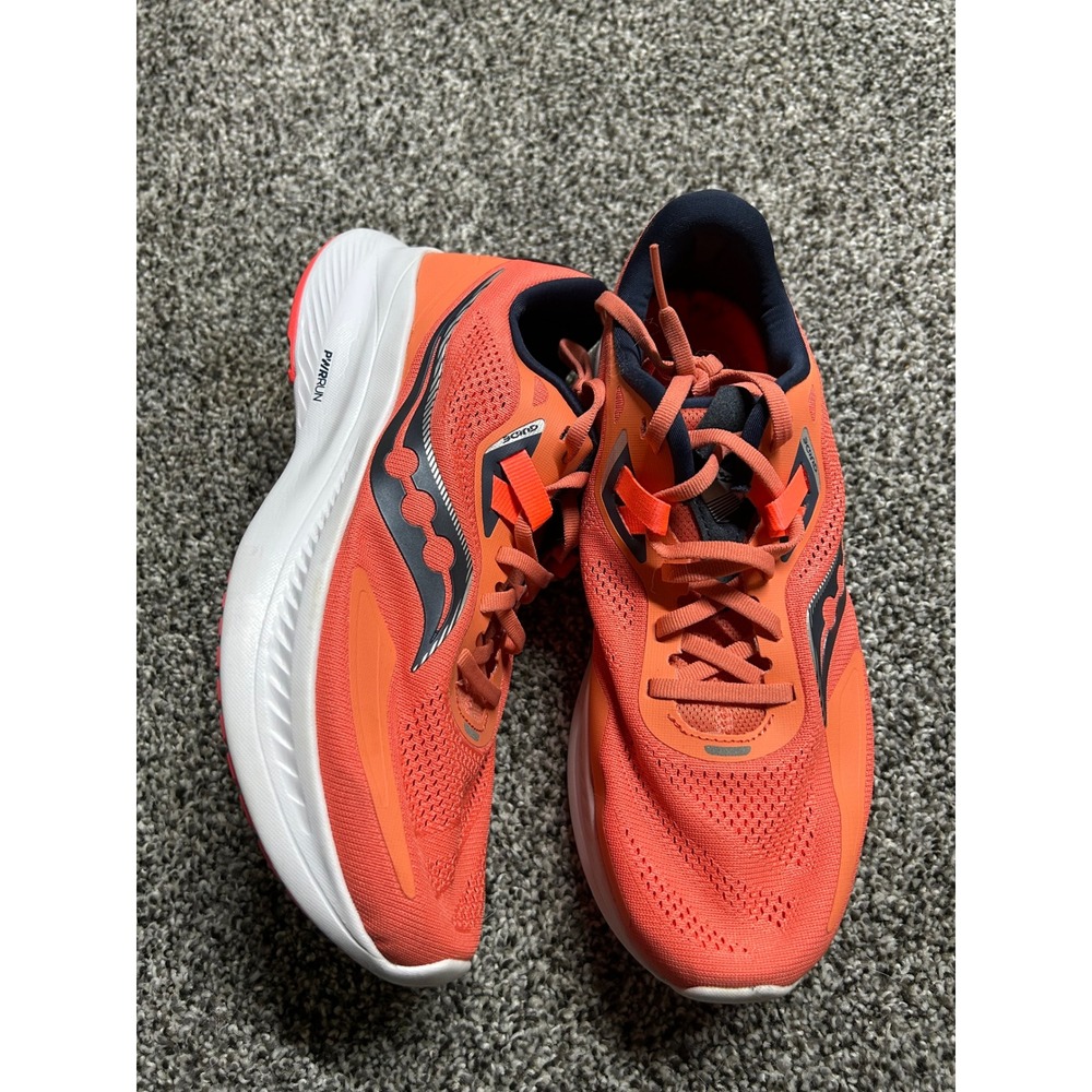 Saucony Guide 15 Womens Running Shoes Orange Stability Sneakers Size 9
